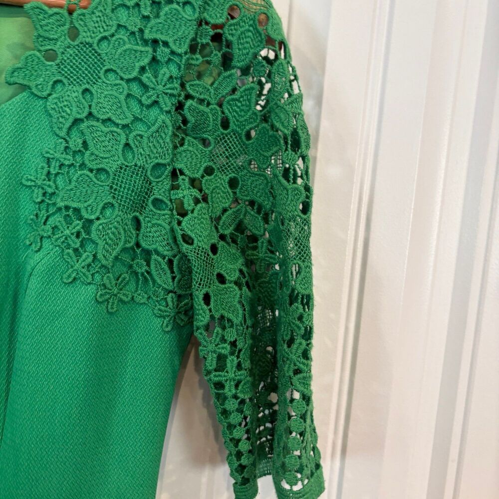 Antonio Melani Green Lace‎ Dress Size 0 - Picture 4 of 8